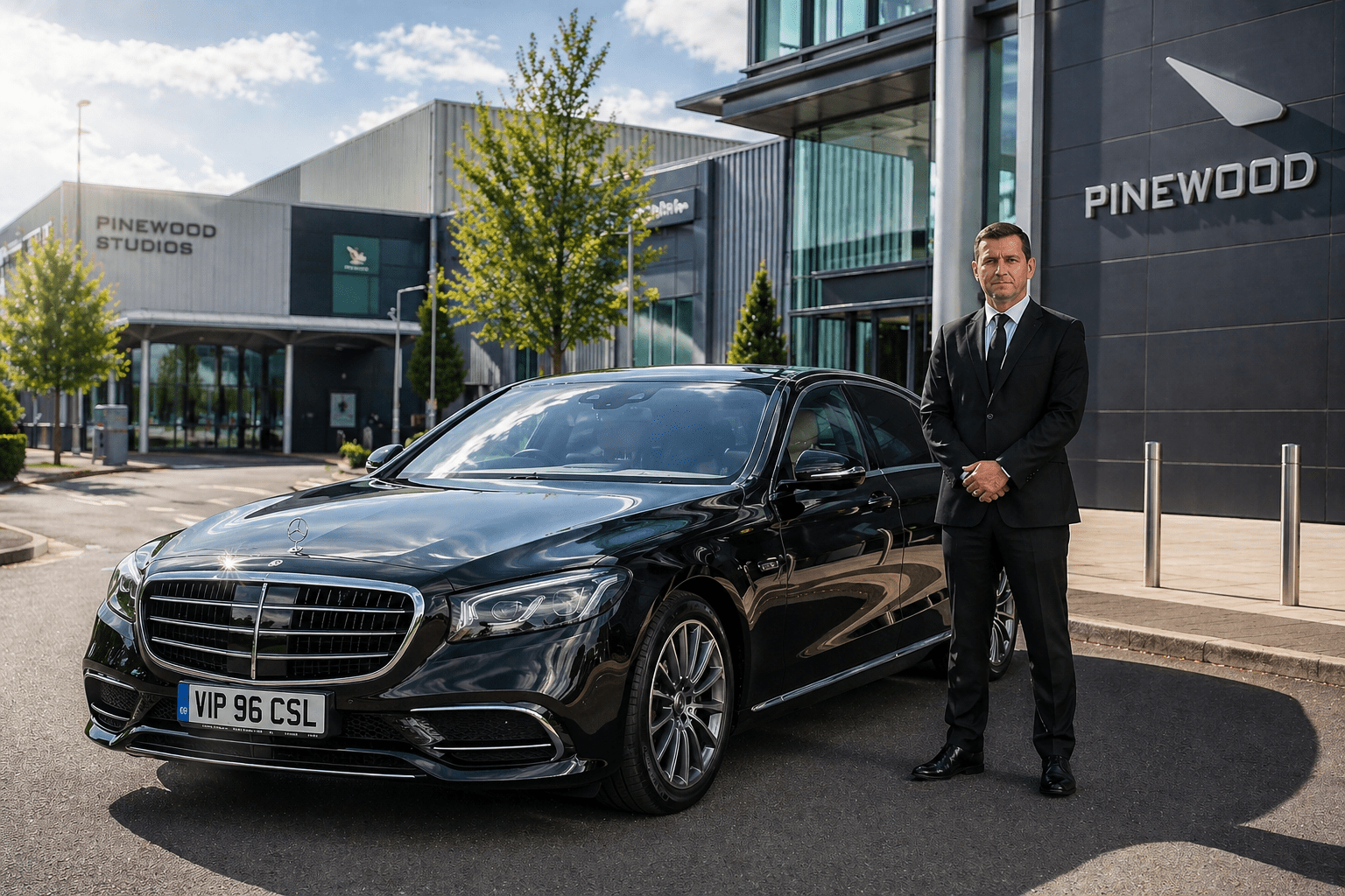 film unit car hire - Pinewood studios