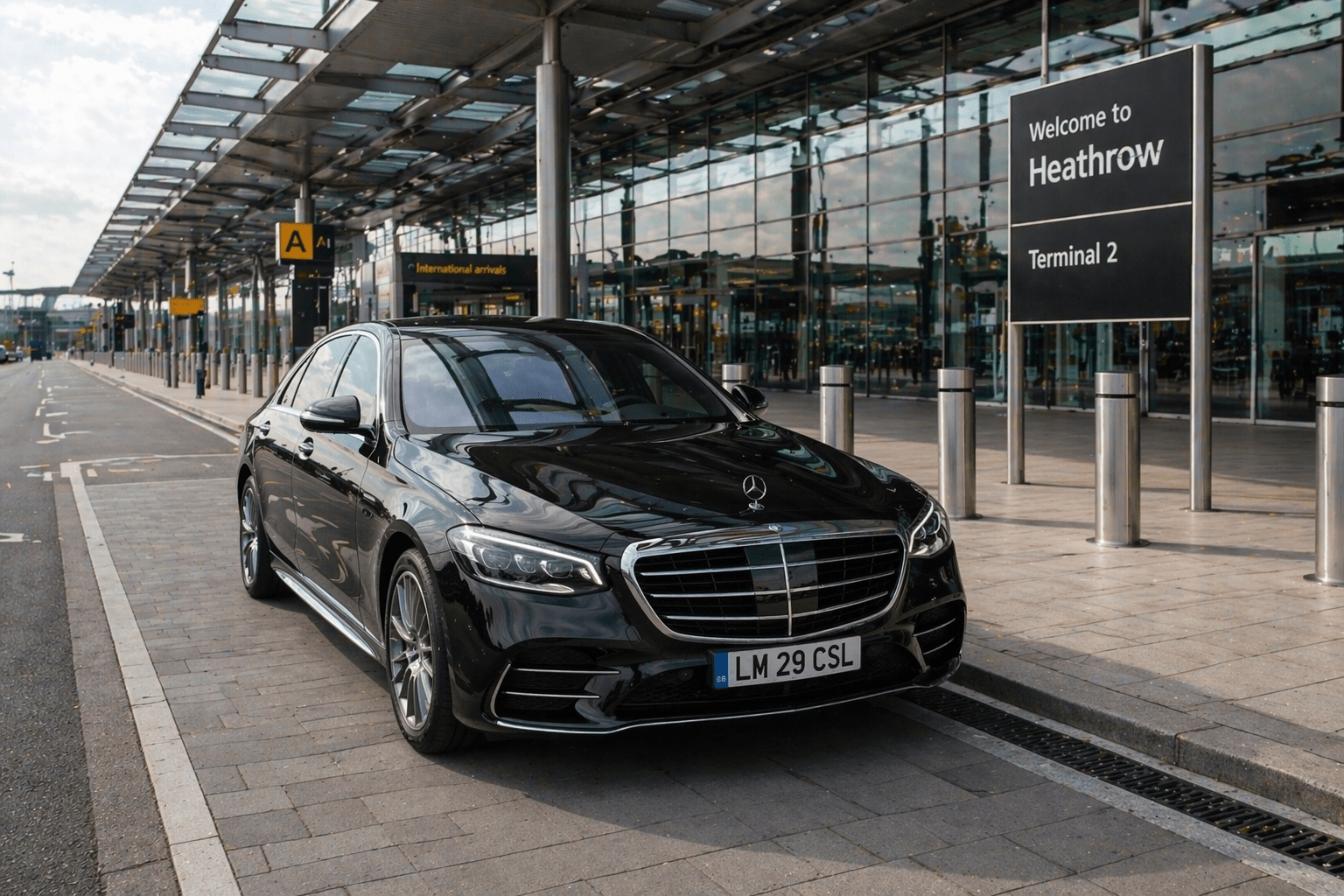 Private car service arrival in Bath from London Heathrow