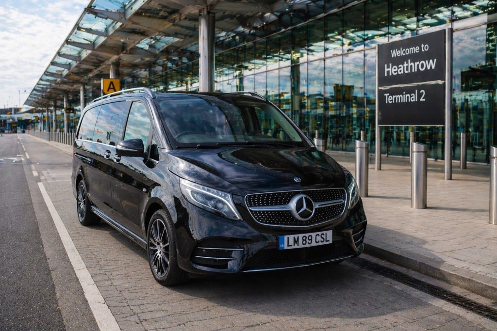 LUXURY V CLASS AT HEATHROW AIRPORT