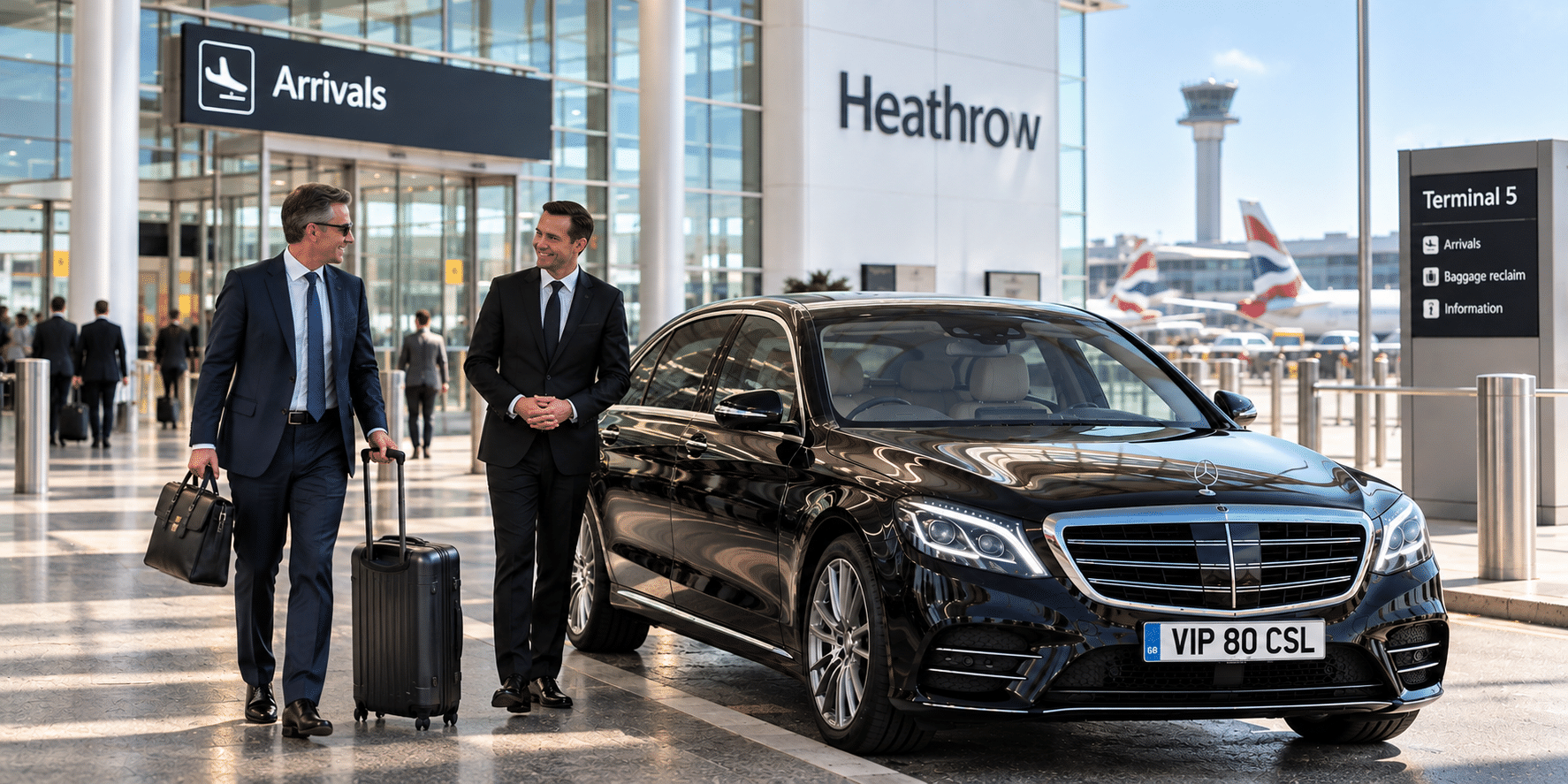 Heathrow Central London Chauffeur - Luxury London Chauffeur Services at Heathrow Airport for executive travellers
