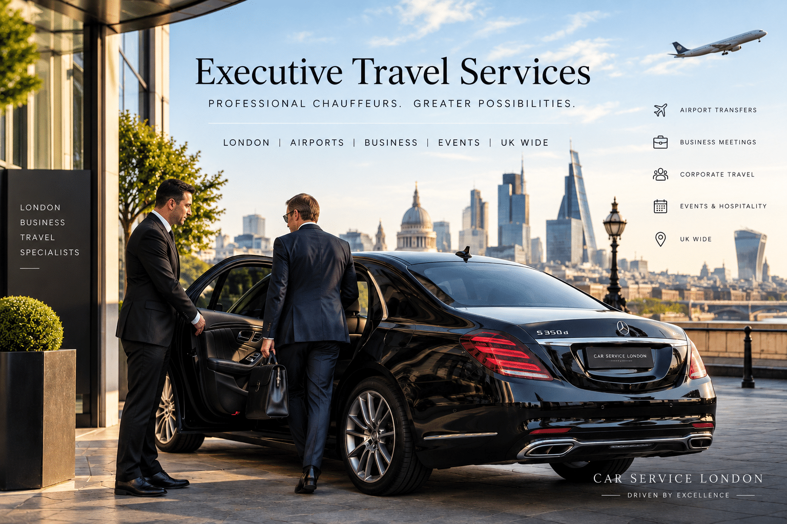 Heathrow to Canary Wharf chauffeur