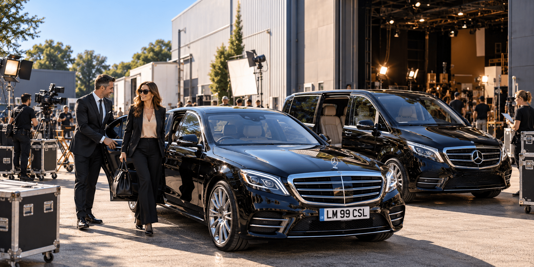 Luxury film-production-chauffeur-driven-transportation-for-cast-and-crew -london