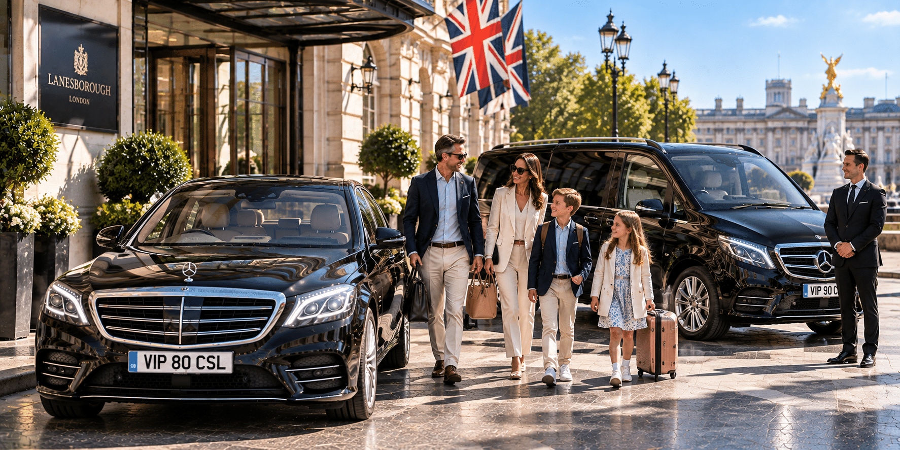 Mercedes-Benz S-Class and V-Class Chauffeur Vehicles- Mercedes-Benz S and V Class luxury chauffeur travel for private clients