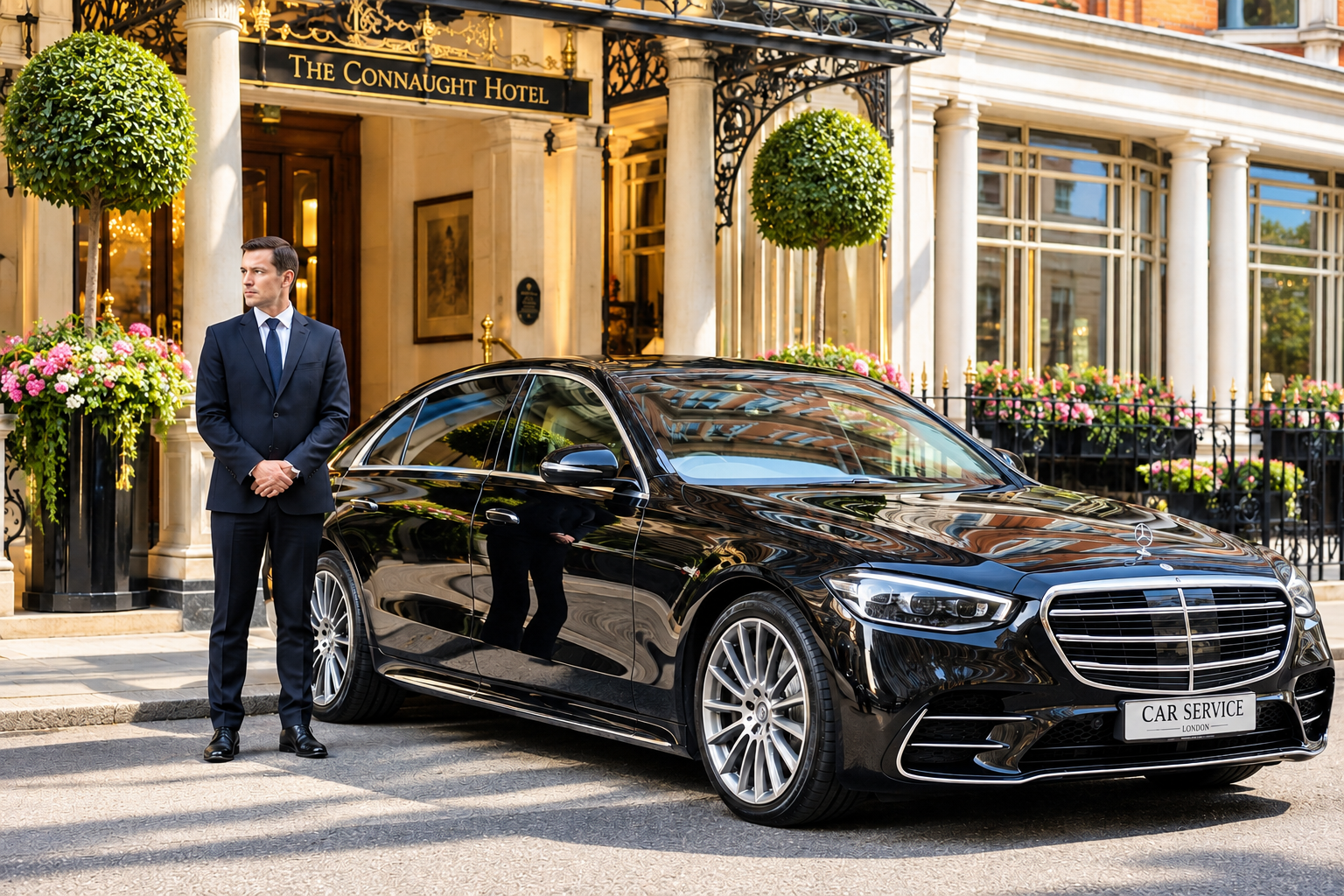 Our Chauffeur Service provides a calm, discreet and professional way to travel to & from Heathrow Airport. Car Service Mercedes-Benz S-Class