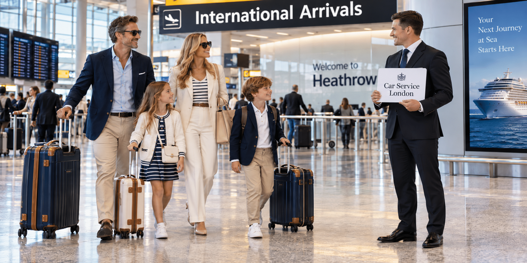 Cruise Transportation Services - Heathrow to Dover Port Chauffeur